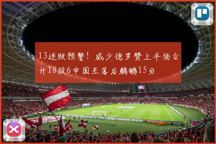 13连败预警！威少德罗赞上半场合计18投6中国王落后鹈鹕15分
